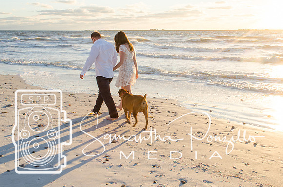JT & Cassandra Beach Portrait Session