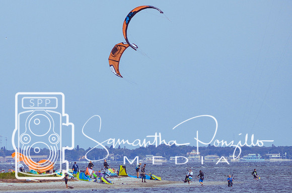 Kite Surfers at the Sunshine Skyway