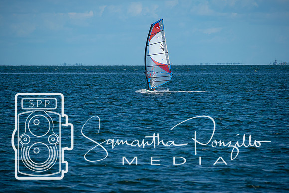 Windsurfers at the Sunshine Skyway