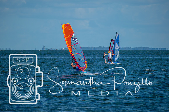 Windsurfers at the Sunshine Skyway