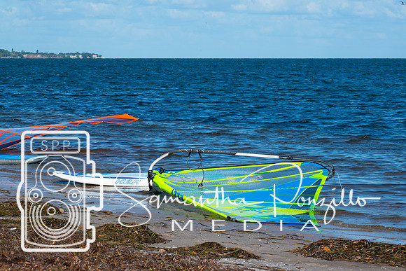 Windsurfers at the Sunshine Skyway